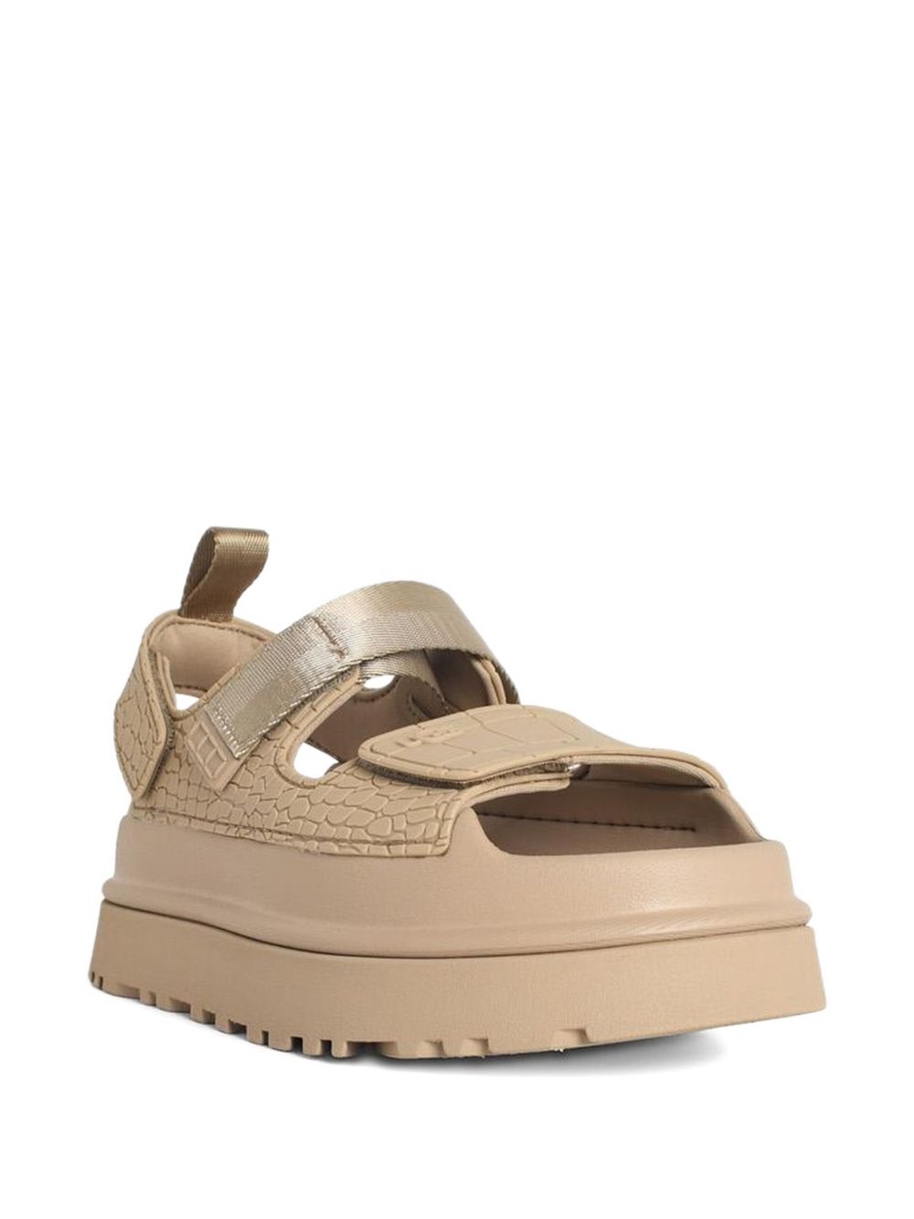 Ugg Sandals — GoldenGlow Embossed Slingbacks for Women