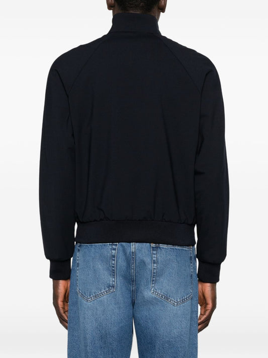 Emporio Armani Blue Wool-Blend Jacket — New In