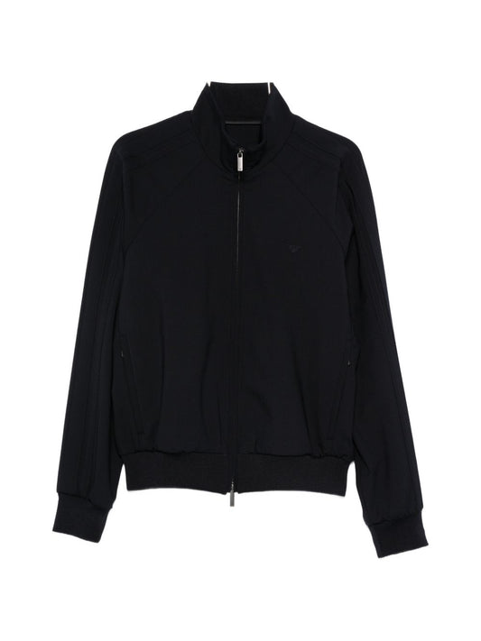 Emporio Armani Blue Wool-Blend Jacket — New In