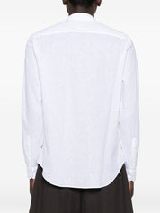 Emporio Armani White Shirts — Linen Button Shirt Collection