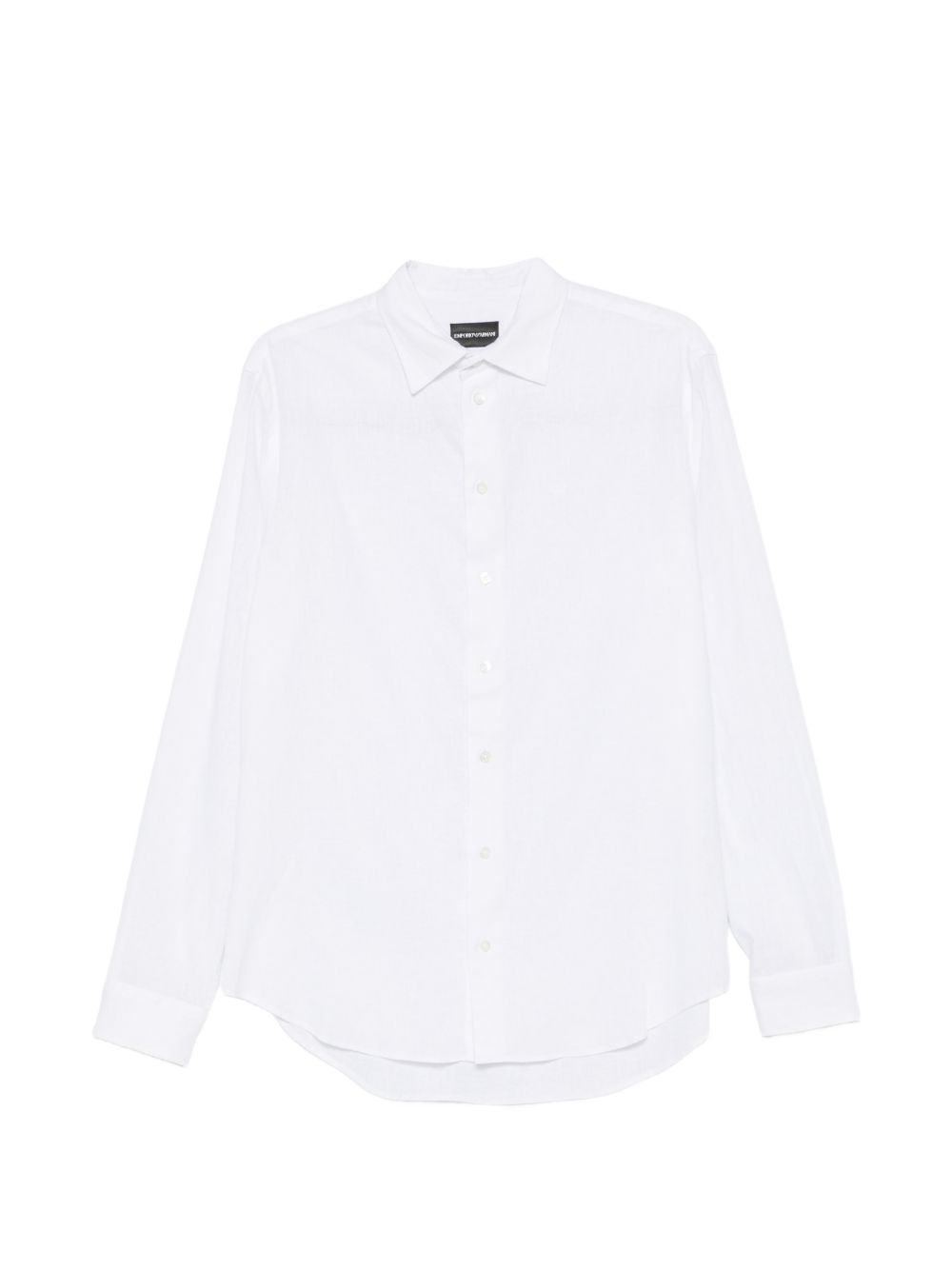 Emporio Armani White Shirts — Linen Button Shirt Collection