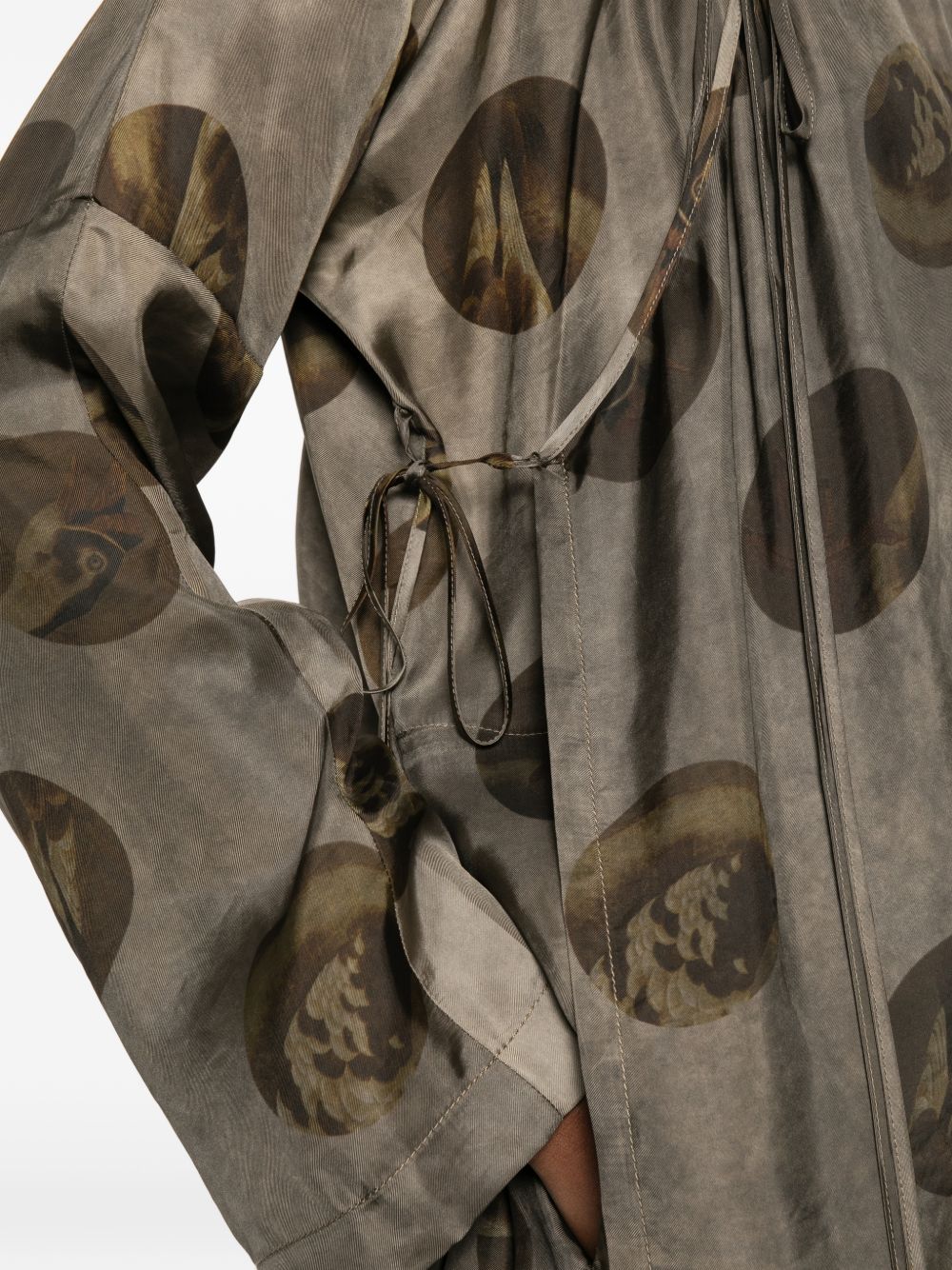 Uma Wang Grey Topwear — New Tie-Detail Top