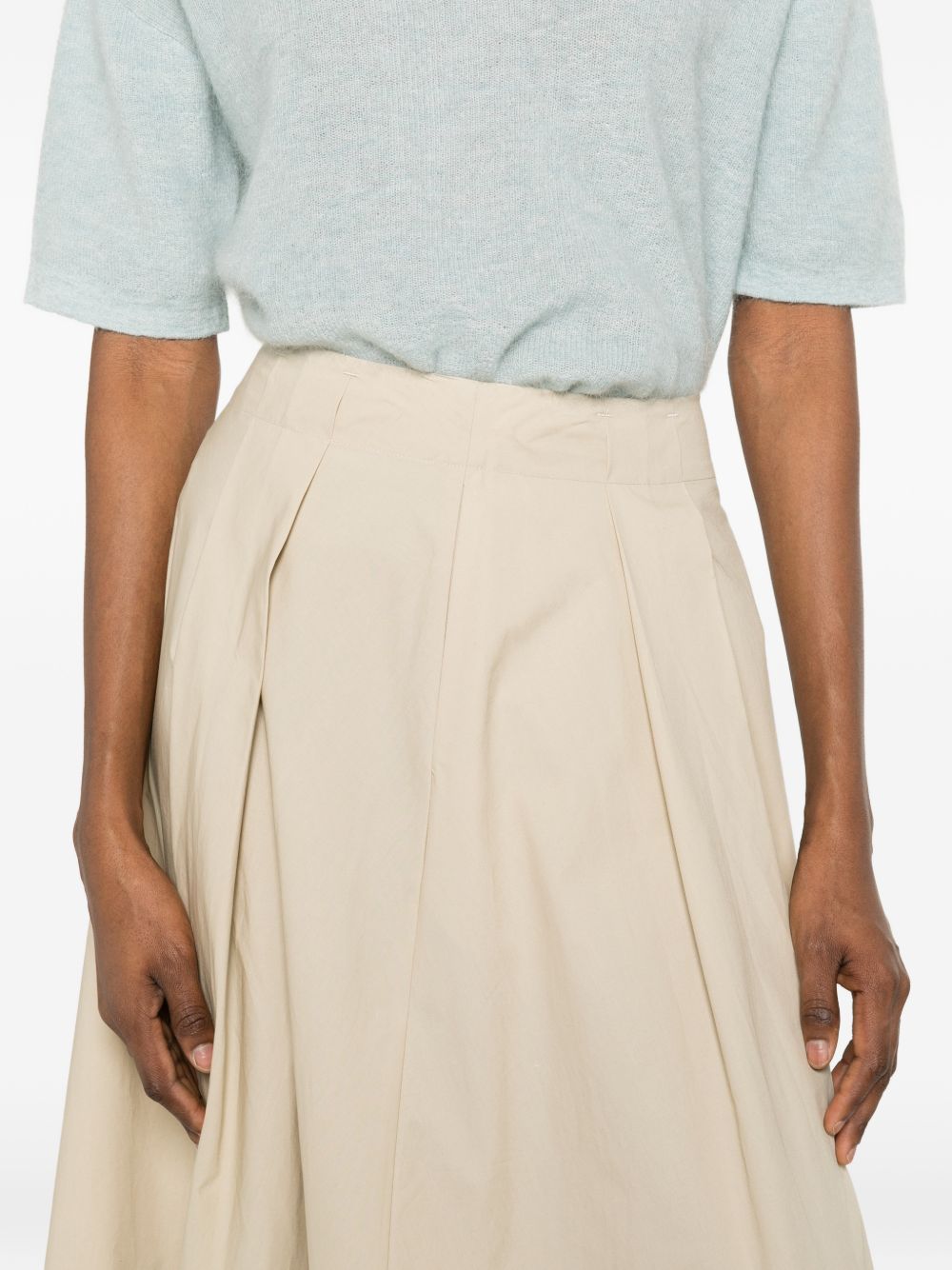 Woolrich Skirts — Beige A‑Line Cotton Skirt