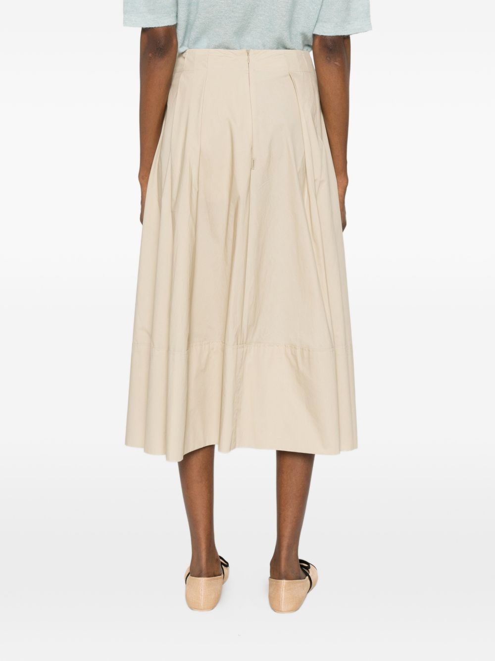 Woolrich Skirts — Beige A‑Line Cotton Skirt