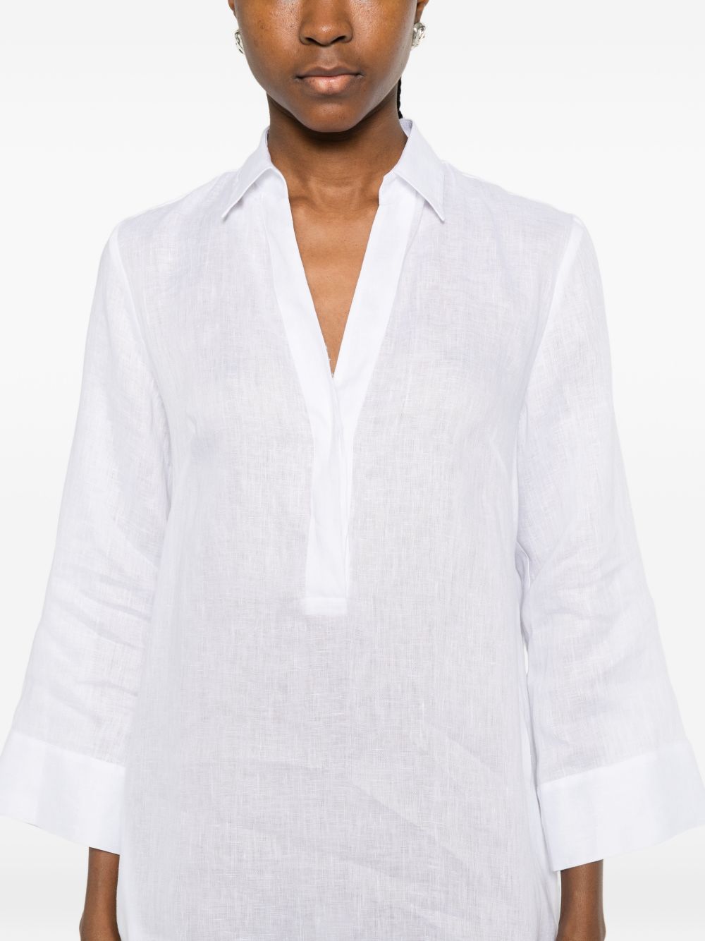 ARCHIVIO '67 Dresses - White Linen Chemisier