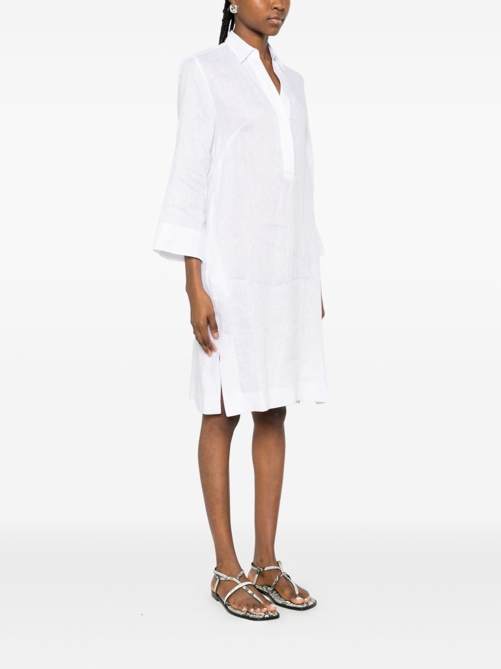 ARCHIVIO '67 Dresses - White Linen Chemisier