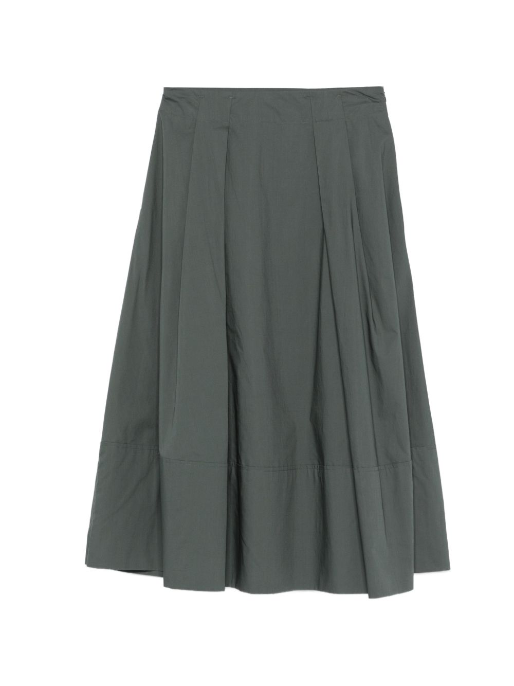 Woolrich Skirts Green - Pleated Cotton Skirt