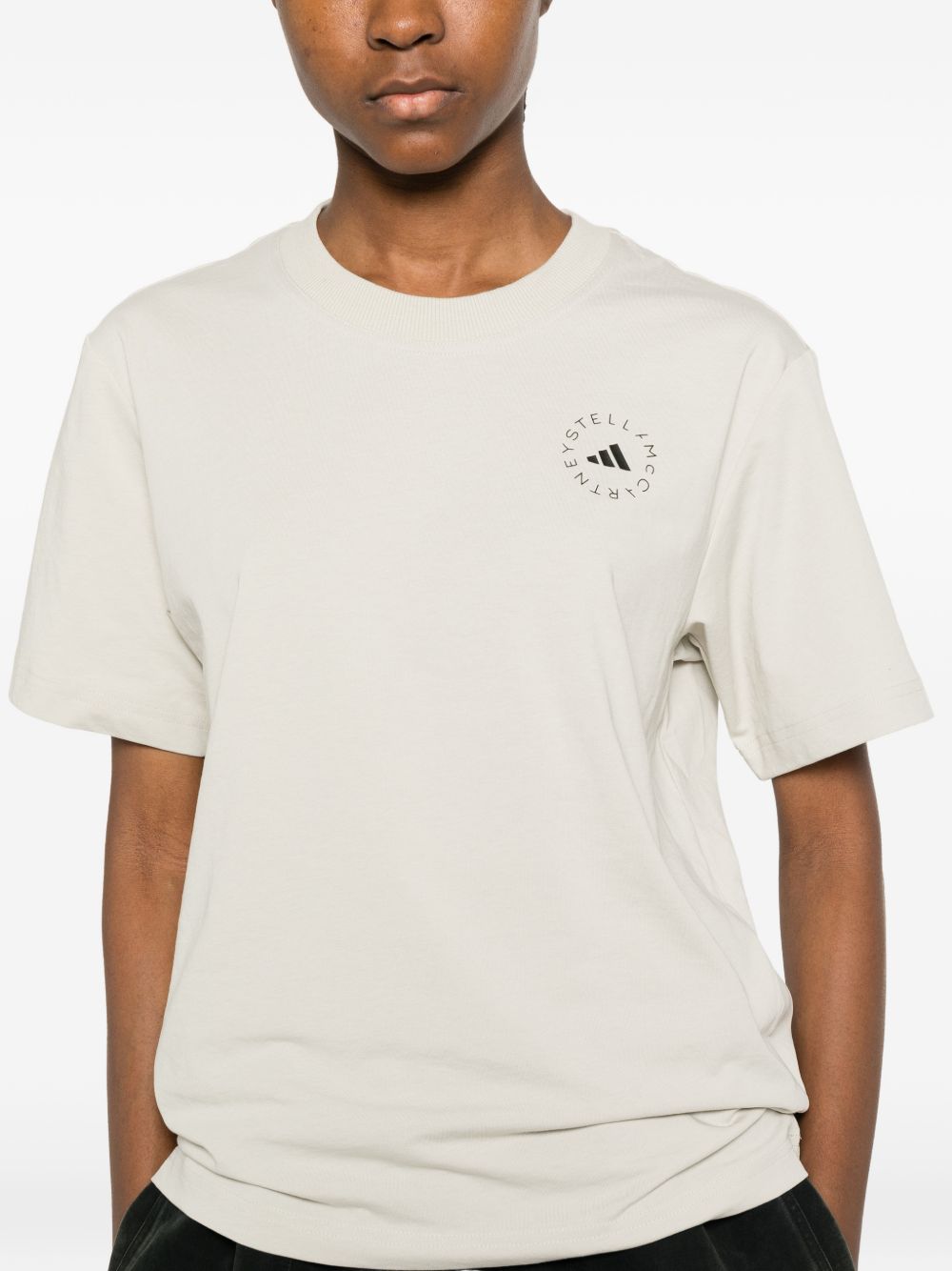 Adidas By Stella McCartney Beige T-Shirts & Polos