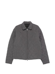 Emporio Armani Grey Quilted Jacket — Men's Coat