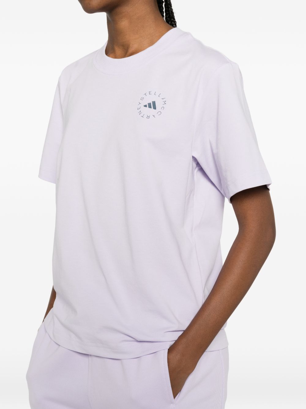 Adidas By Stella McCartney Lilac T-Shirts & Polos