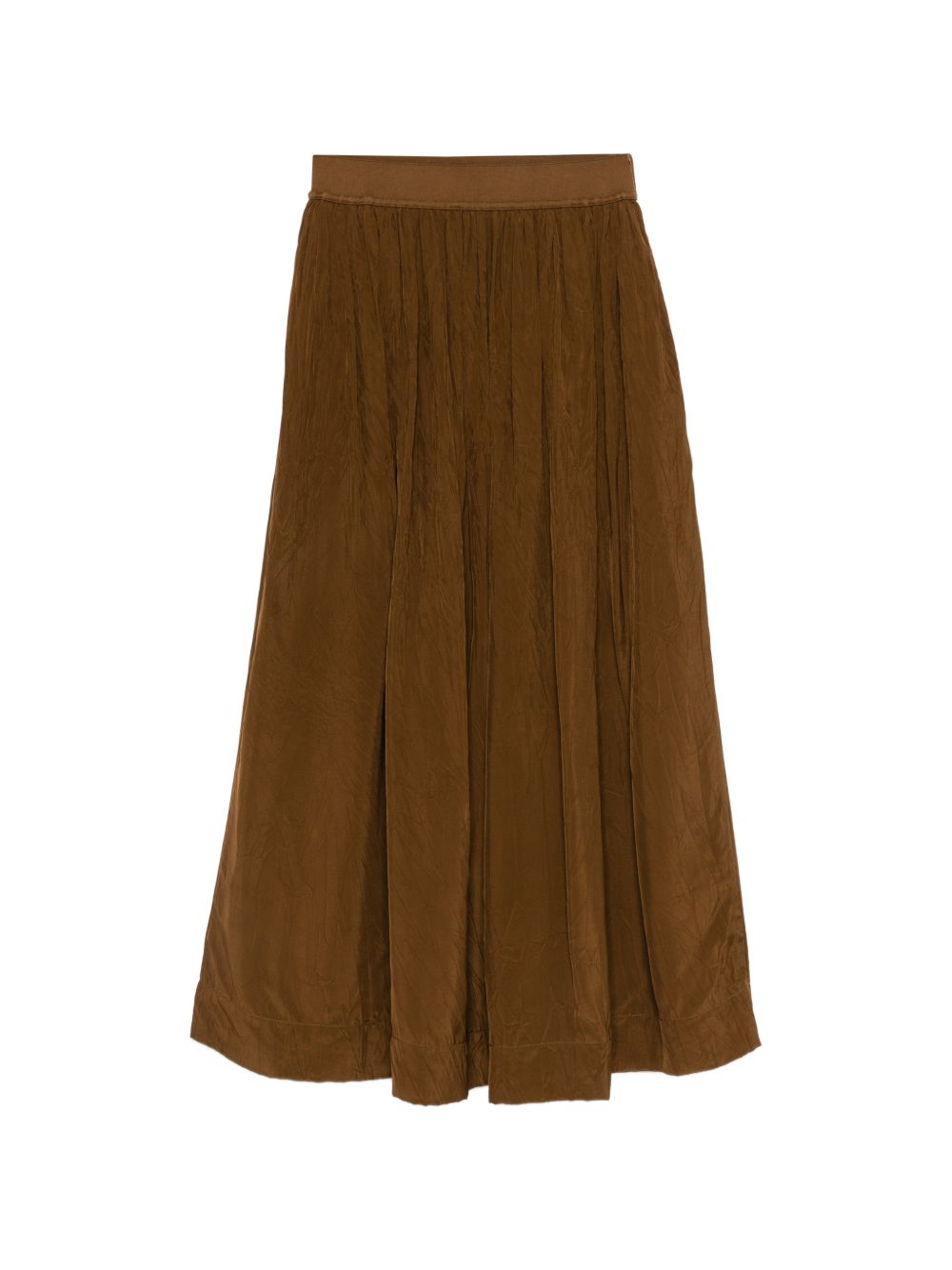 Uma Wang Camel Skirts — Pleated Long Skirt (Women)