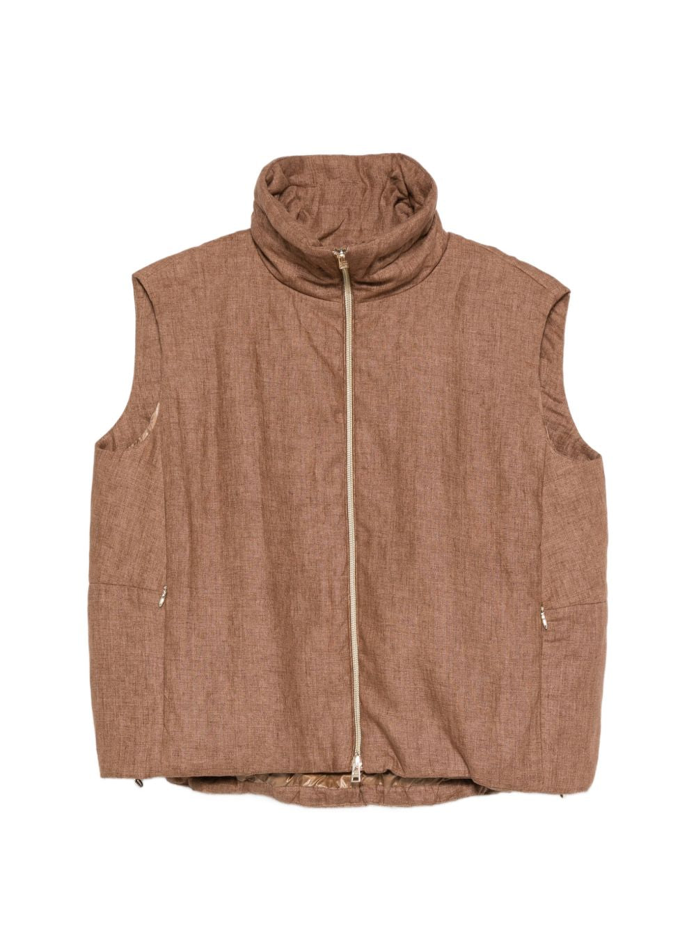 Herno Sweaters Leather Brown