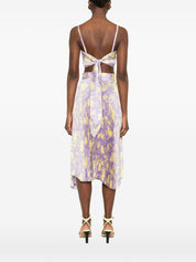 CATALINA Printed Top — Lilla Floral Tie Fastening