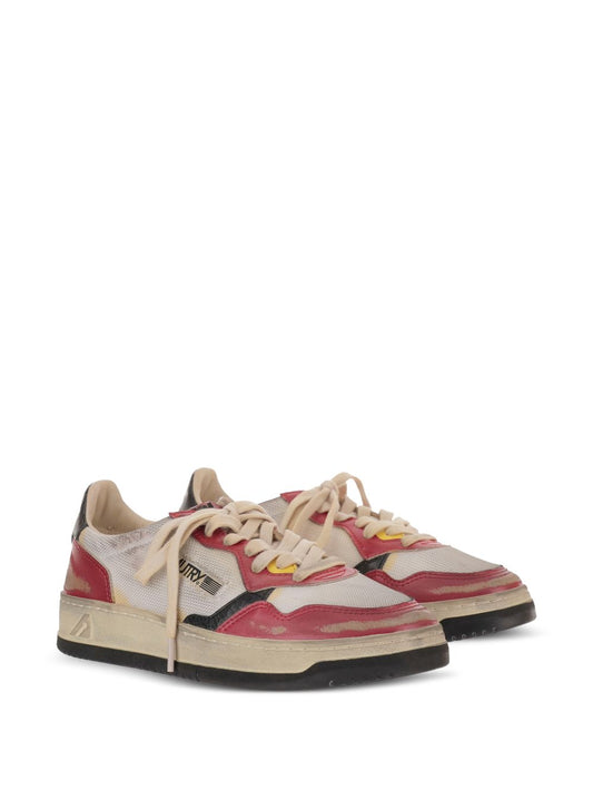 Autry Red Sneakers — Super Vintage Low for Men