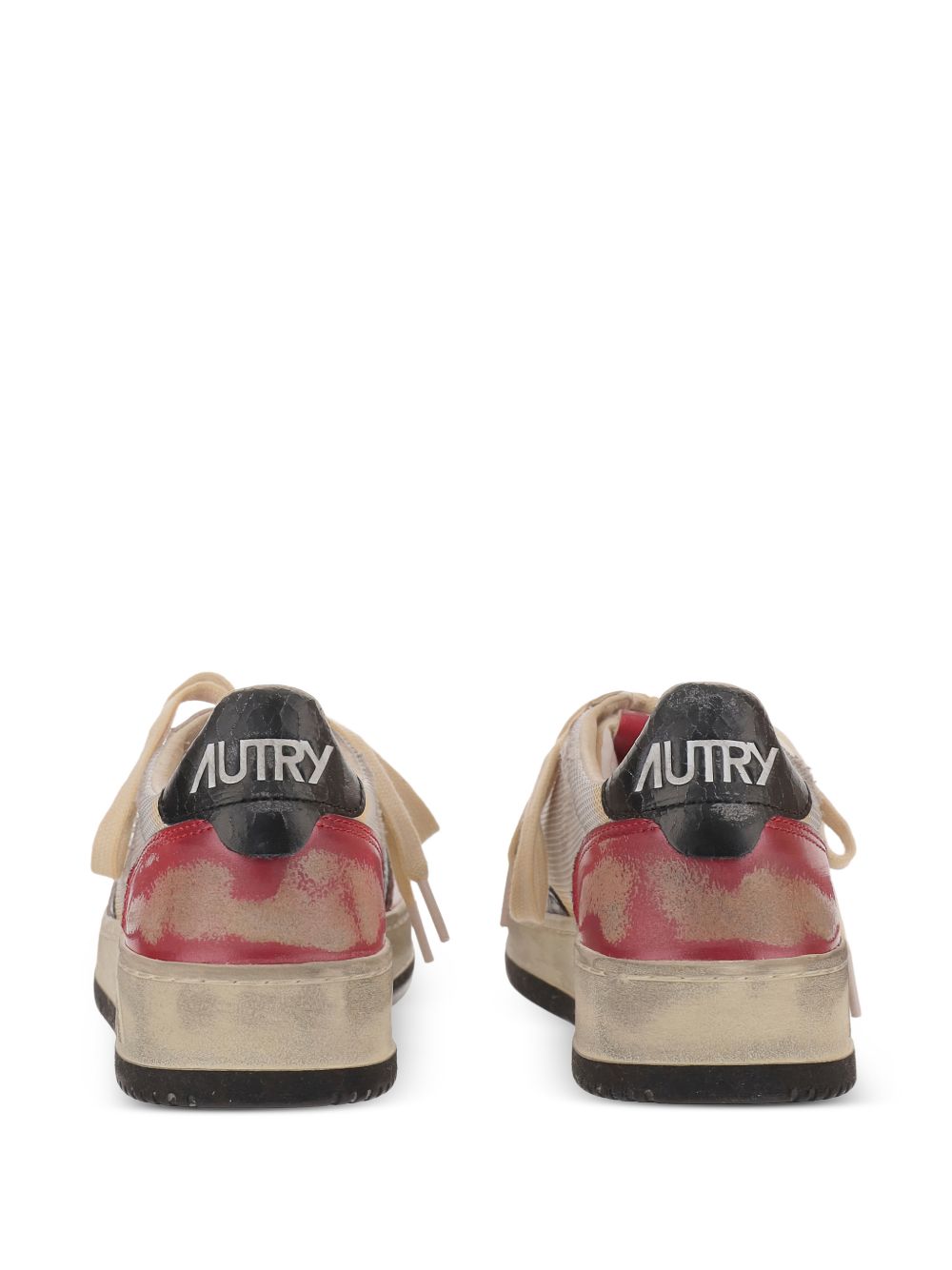 Autry Red Sneakers — Super Vintage Low for Men