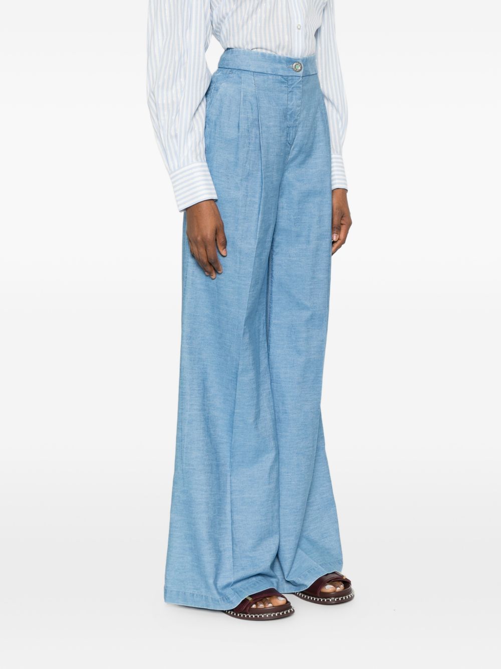Via Masini 80 Trousers Blue