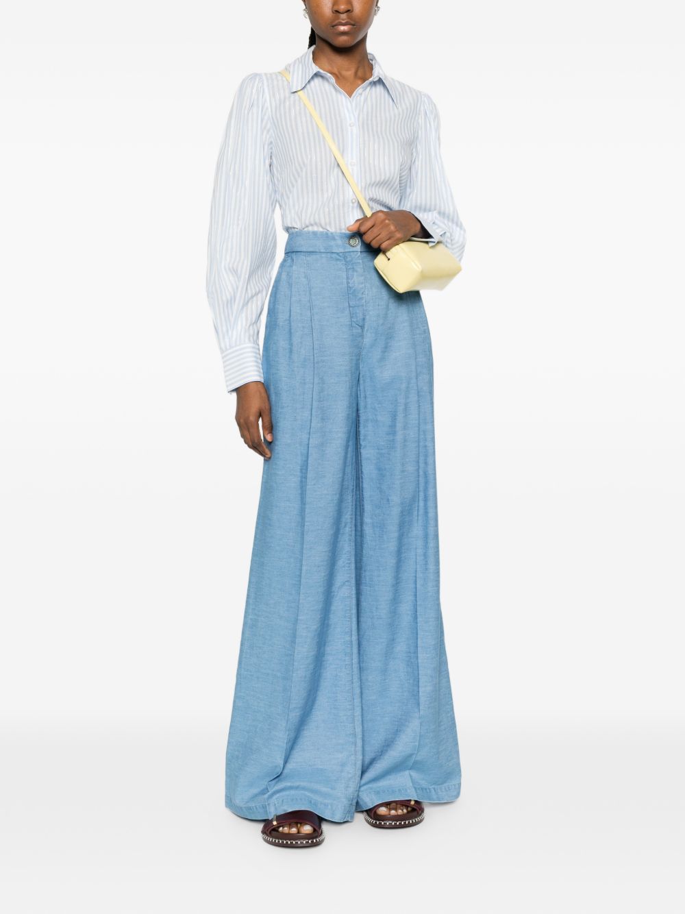 Via Masini 80 Trousers Blue