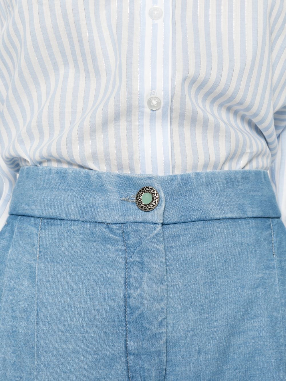 Via Masini 80 Trousers Blue