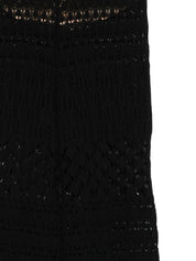 Semicouture Black Trousers — Wide Leg Knit, €220
