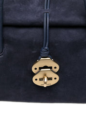 Zanellato Blue Handbag — Top-Handle Dotta Leather