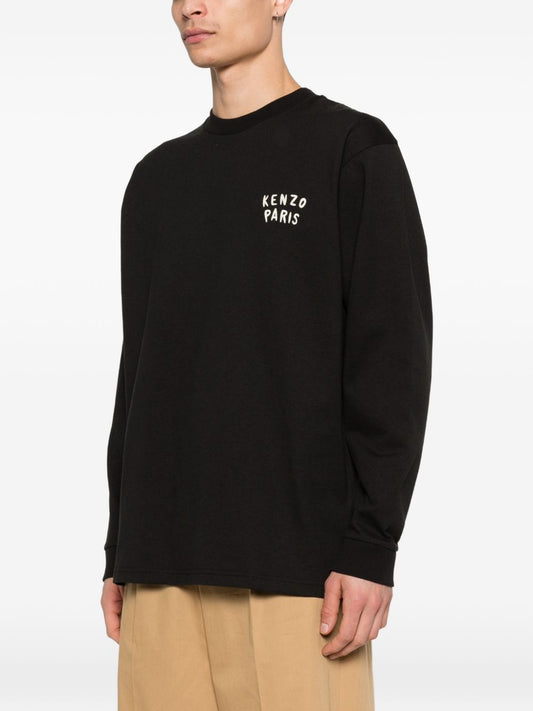 Kenzo Black Logo T-Shirt — Men's Topwear (New In)