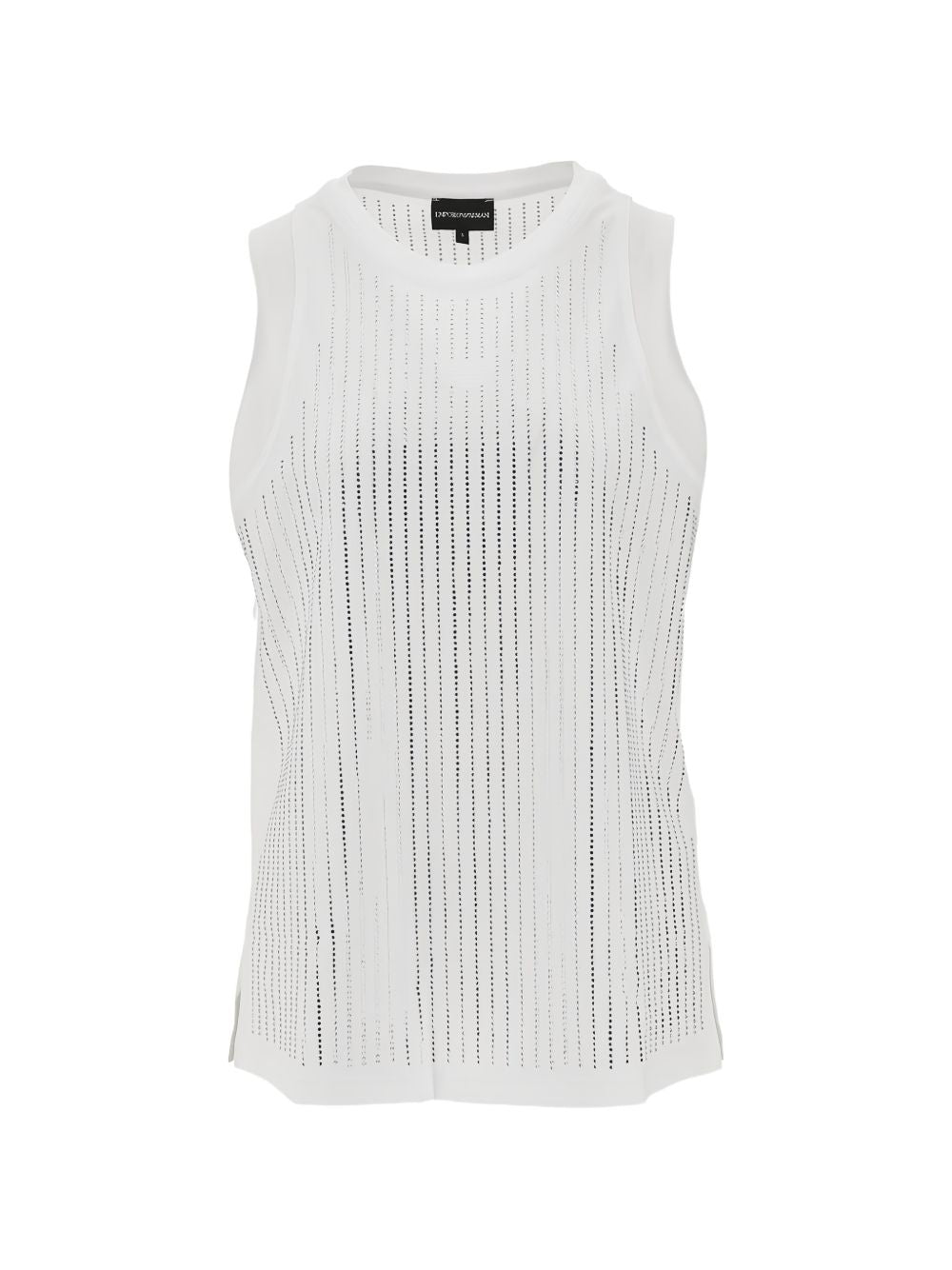 Emporio Armani White Topwear — Cotton Tank | Aumifour