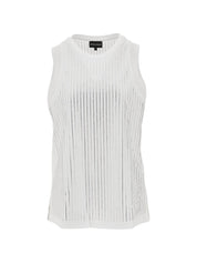 Emporio Armani White Topwear — Cotton Tank | Aumifour