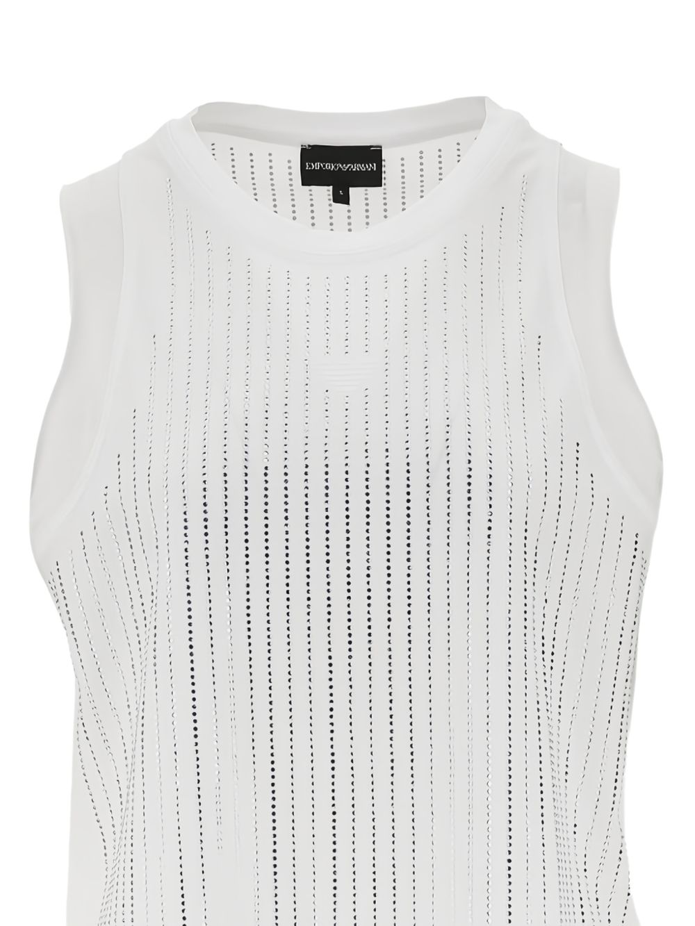 Emporio Armani White Topwear — Cotton Tank | Aumifour
