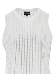 Emporio Armani White Topwear — Cotton Tank | Aumifour
