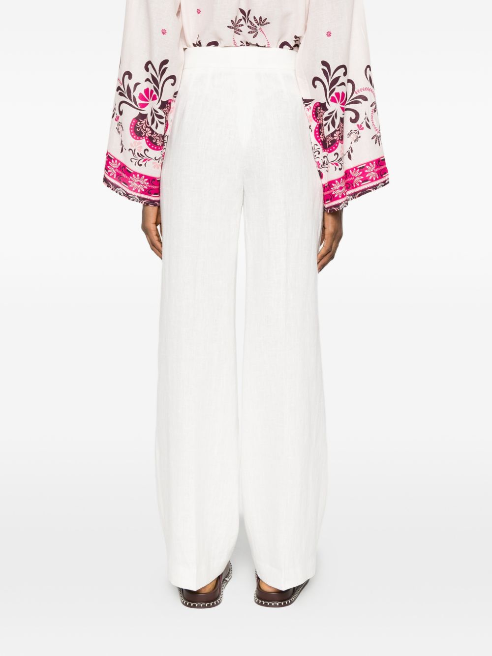 Via Masini 80 Trousers Ivory