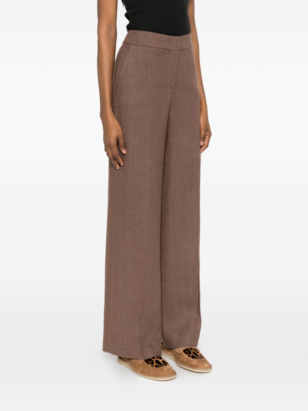 Via Masini 80 Trousers Brown