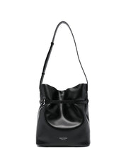 Emporio Armani Leather Bucket Bag - Black Shoulder