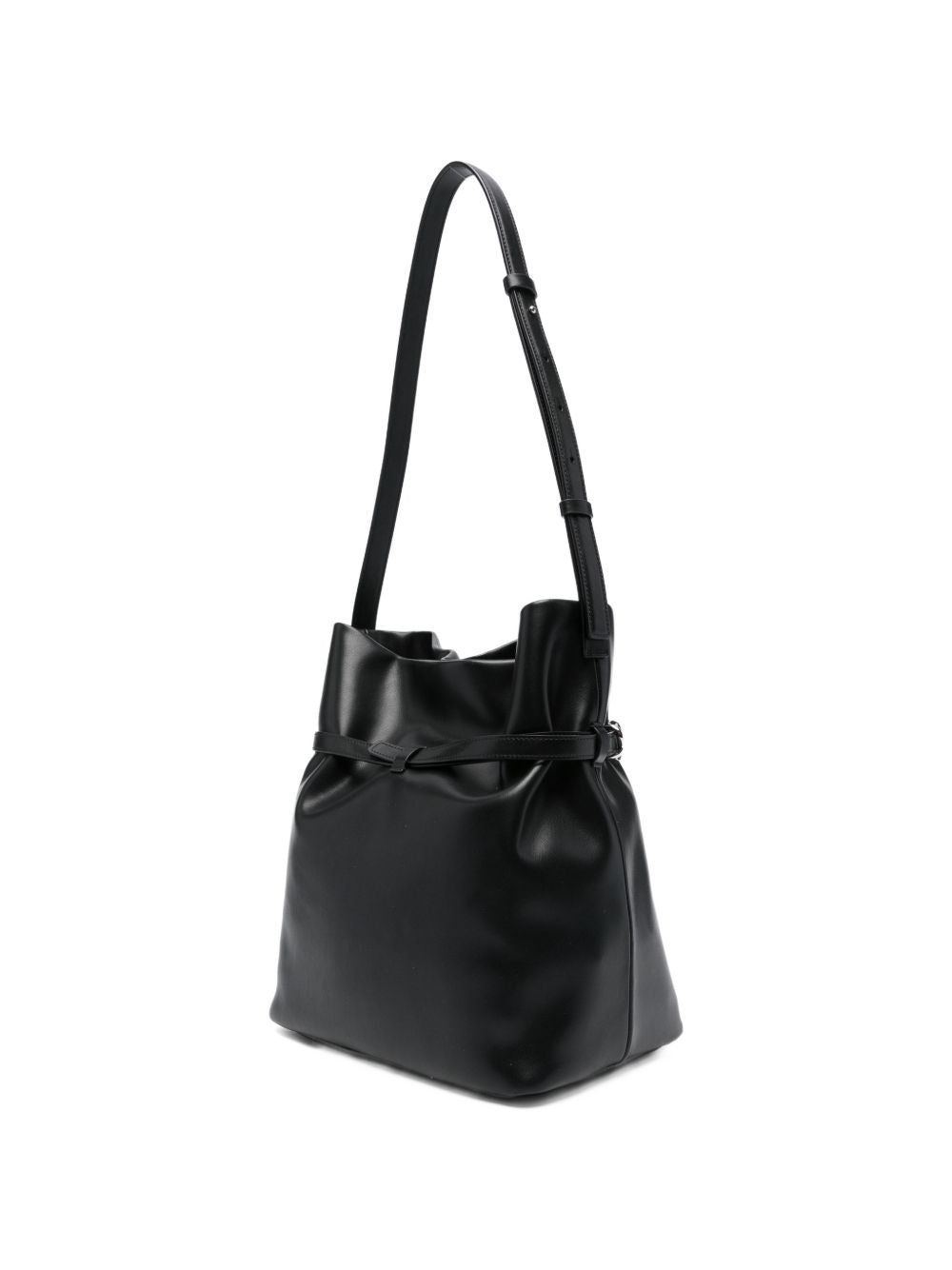 Emporio Armani Leather Bucket Bag - Black Shoulder