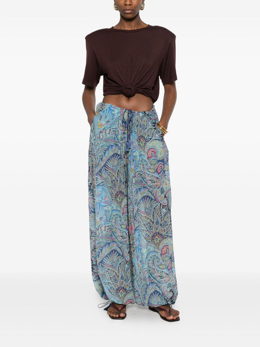 Etro Trousers Clear Blue