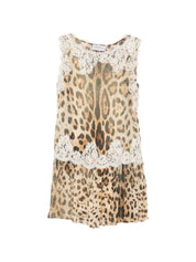 Ermanno Firenze Dresses — Brown Leopard Mini Dress
