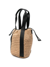 Ermanno Firenze Shopper Bag — Beige Rafia Tote