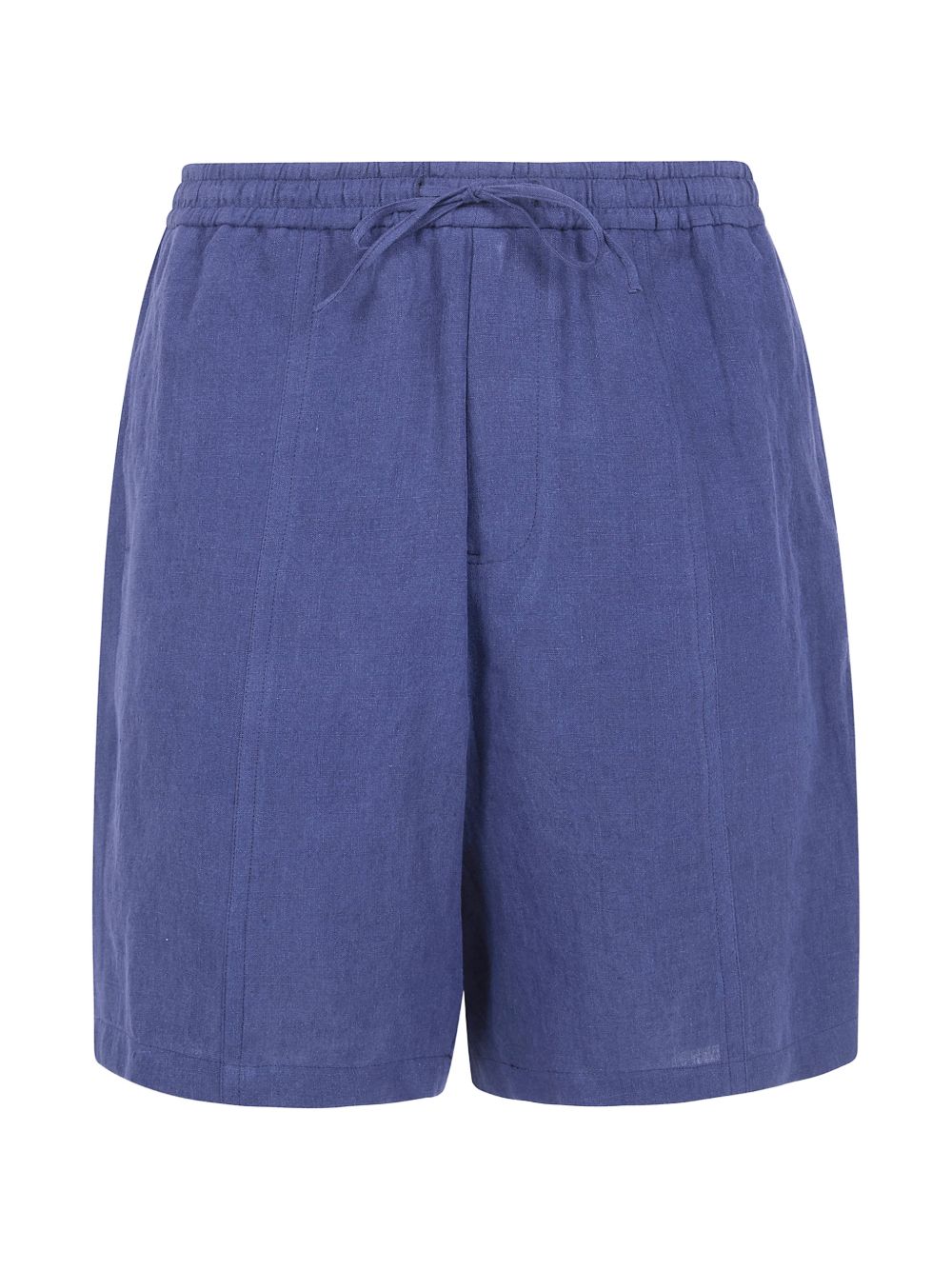 Emporio Armani Blue Linen Shorts — Men's Loungewear