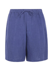 Emporio Armani Blue Linen Shorts — Men's Loungewear