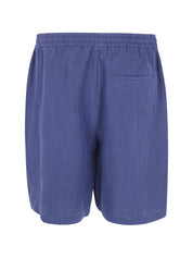 Emporio Armani Blue Linen Shorts — Men's Loungewear