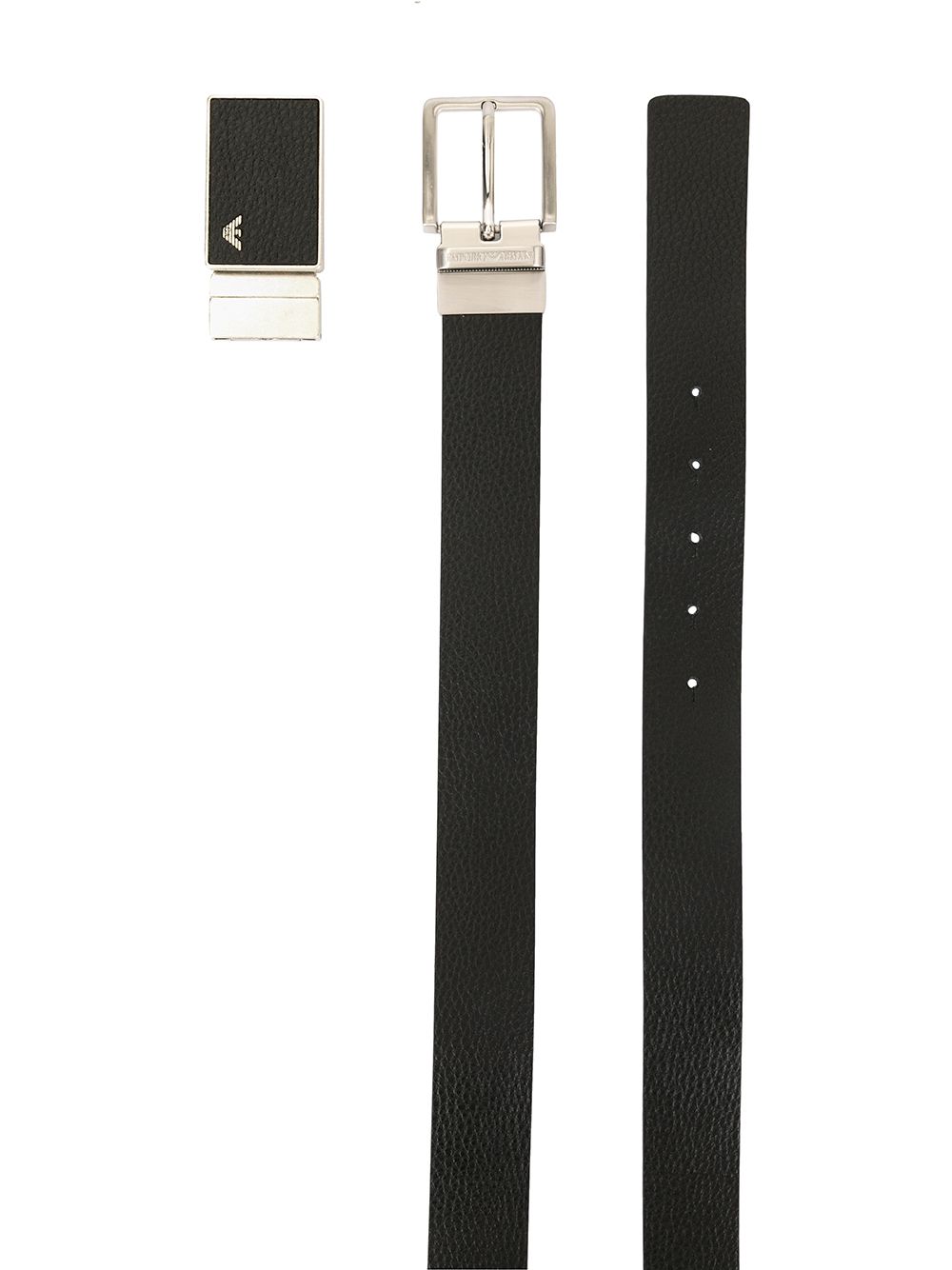 EMPORIO ARMANI EXCLUSIVE Brown Leather Belt — Men
