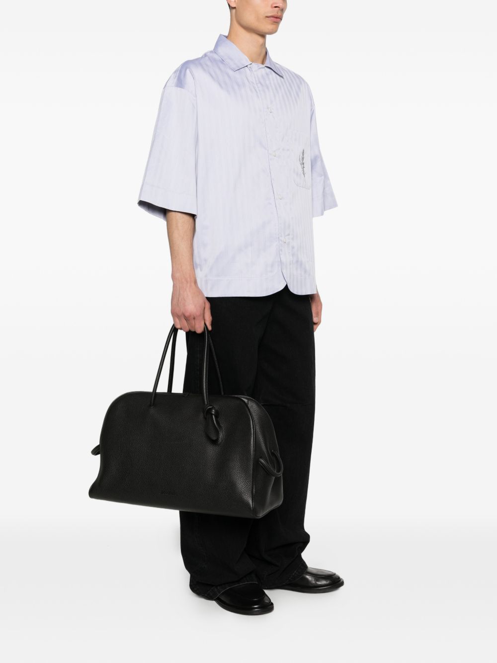 JACQUEMUS Black Shopper Bag — Le Grand Turismo Knot Handle