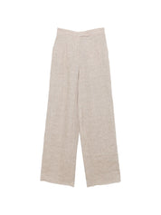 Emporio Armani Beige Linen Trousers - High-Rise