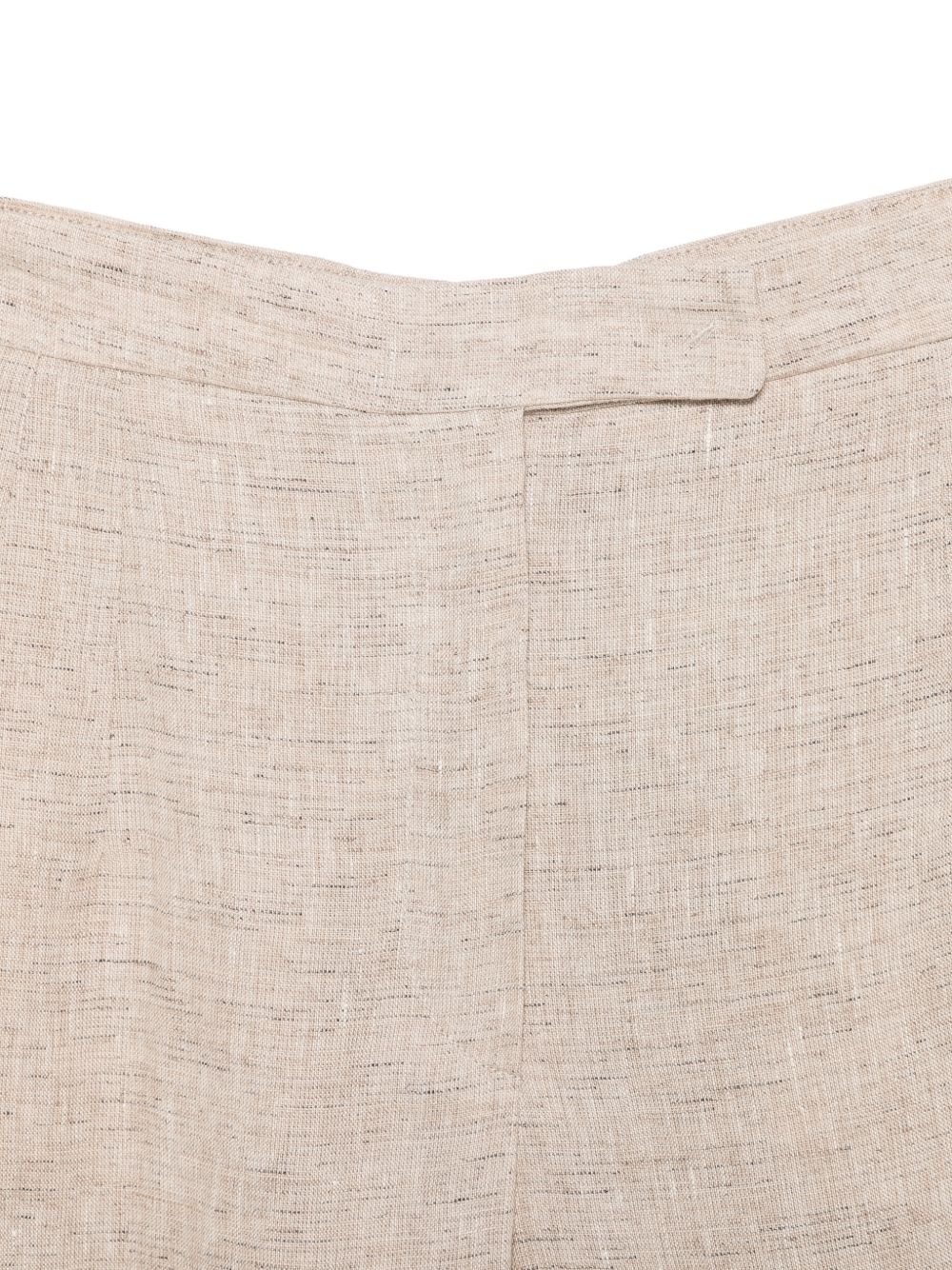 Emporio Armani Beige Linen Trousers - High-Rise