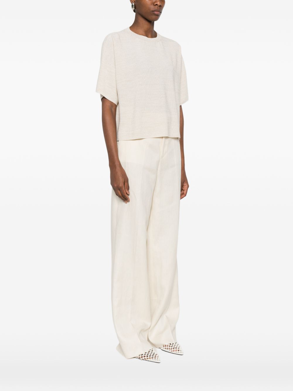 Fabiana Filippi Cotton Blend T‑Shirt — Luxury Topwear
