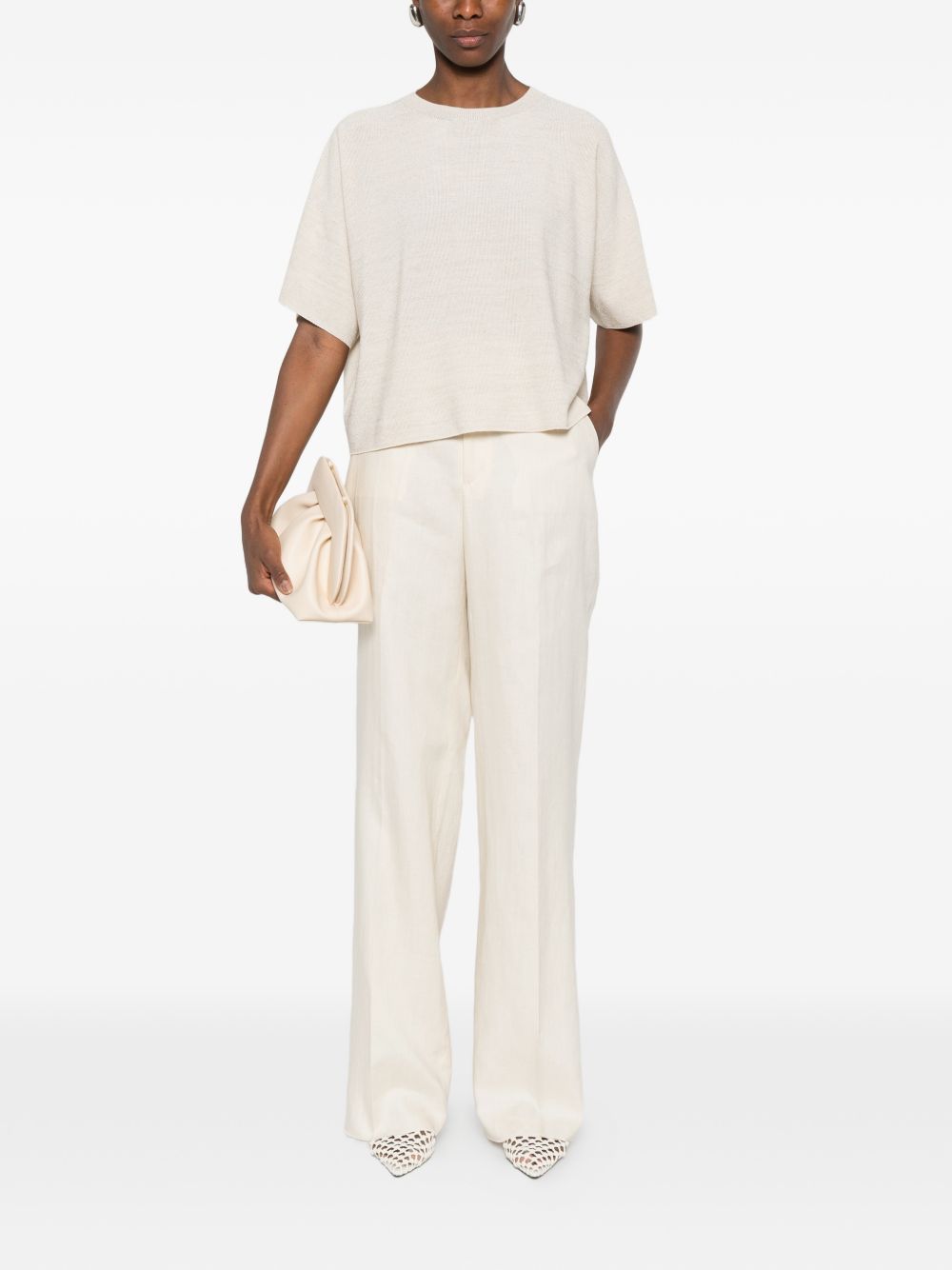 Fabiana Filippi Cotton Blend T‑Shirt — Luxury Topwear