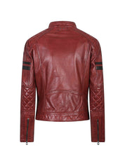 DAYTONA 73 Jackets Bordeaux — Walkora Leather Moto Jacket