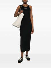 Maison Kitsuné Dresses — Ribbed Tank Dress, Black