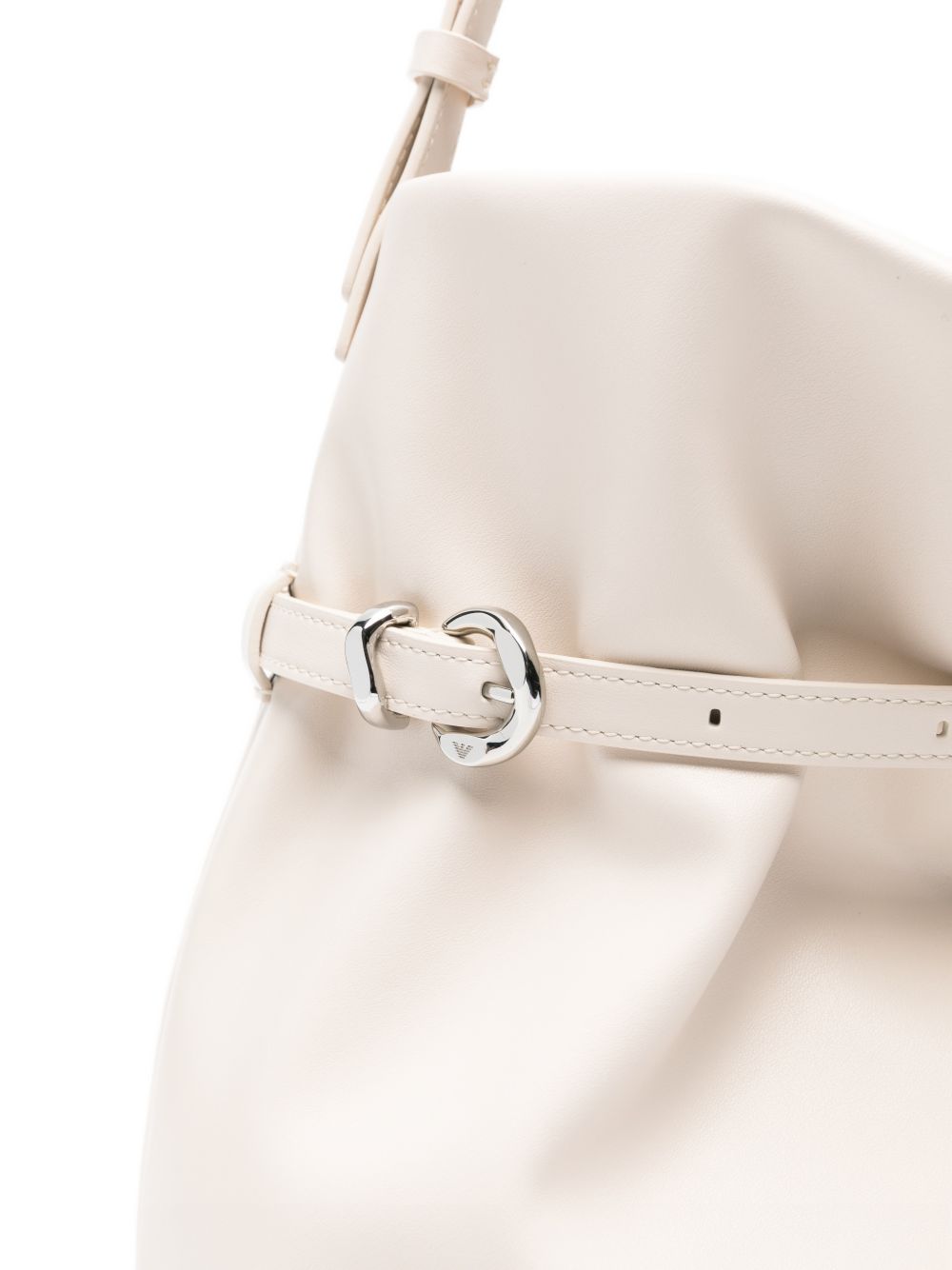 Emporio Armani Smooth Leather Medium Bucket Bag