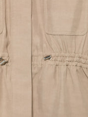 Fay Cotton Overshirt Jacket for Women — Light Brown