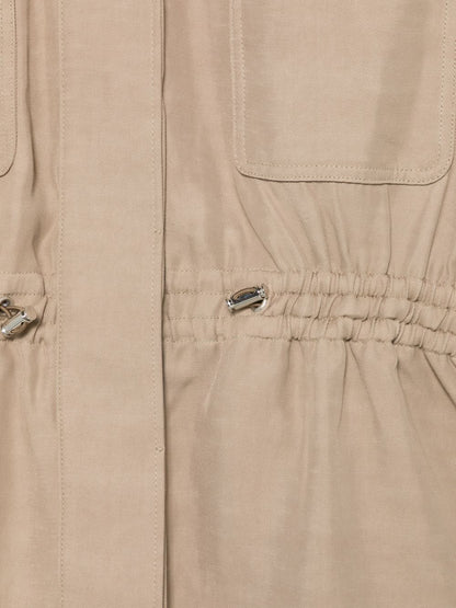 Fay Cotton Overshirt Jacket for Women — Light Brown
